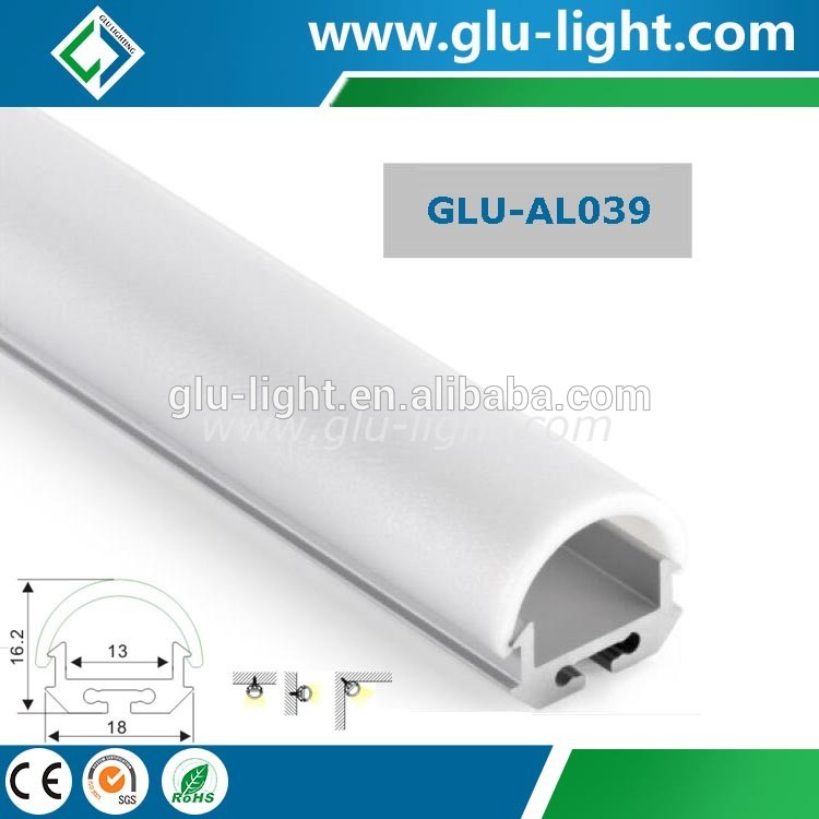 alu round led aluminum profile with Cover and Caps alu round led aluminum profile with Cover and Caps