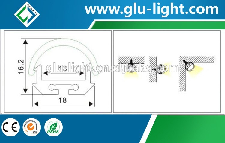 aluminum led profile with round cover for led strip aluminum led profile with round cover for led strip