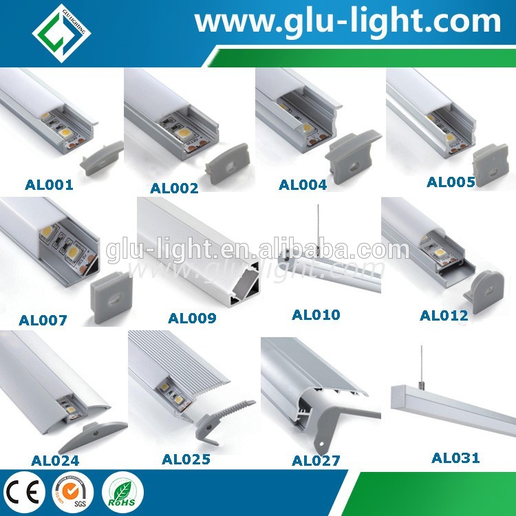 led Aluminum U Profile with round pc cover for led strip led Aluminum U Profile with round pc cover for led strip