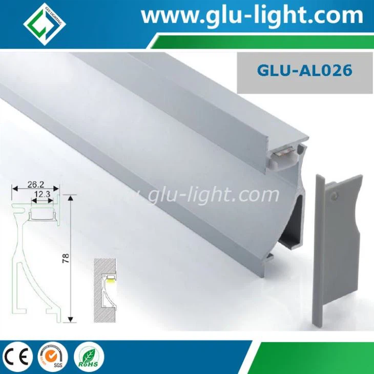 China Supplier LED Stair Nosing/Aluminium Profile For Step light