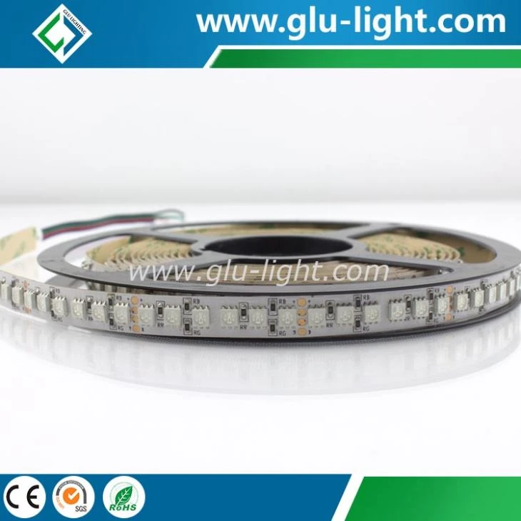 Madeinchina high quality 12mm 4OZ 120led/m single row 5050 RGB led flex strip