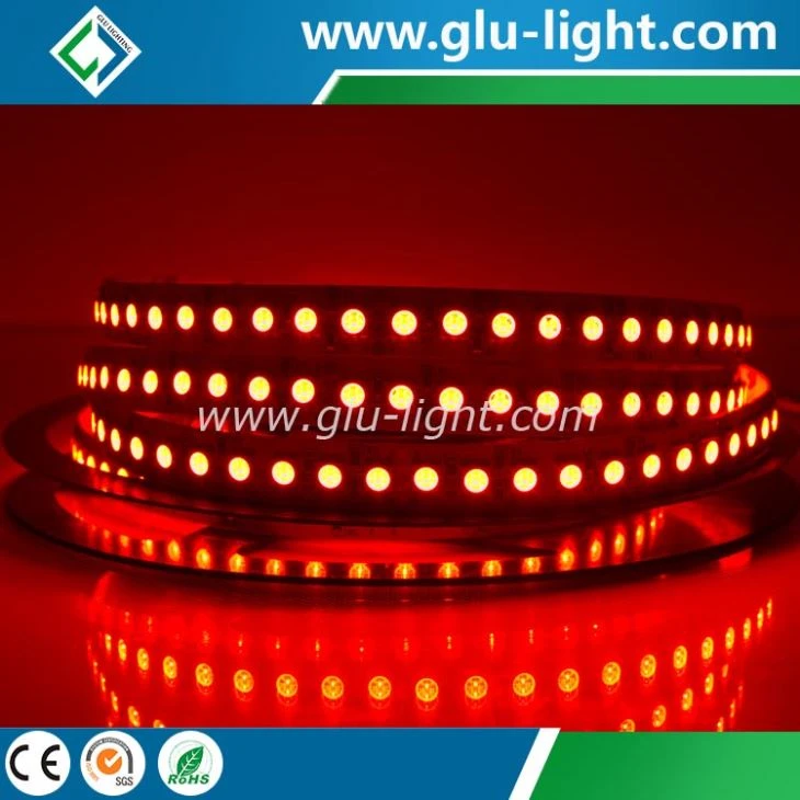 High power high brightness 24V 4OZ one row 12mm 120leds/m RGB 5050 led stripe