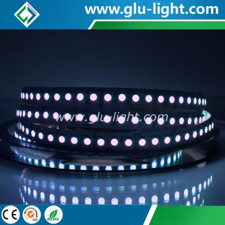High power high brightness high density one row 120leds/m 5050 RGB led strip tape