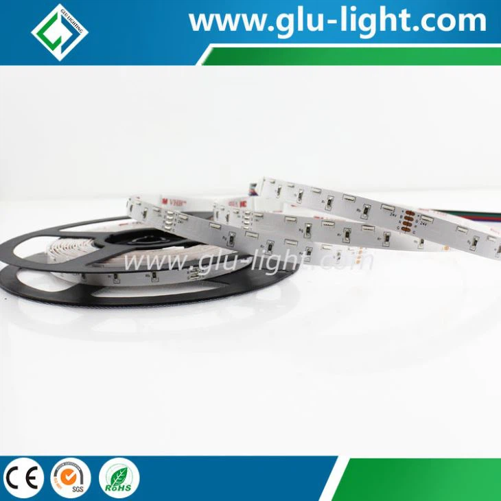 Super quality DC24V 10mm 020 RGB color led ribbon light with 3 years warranty time 